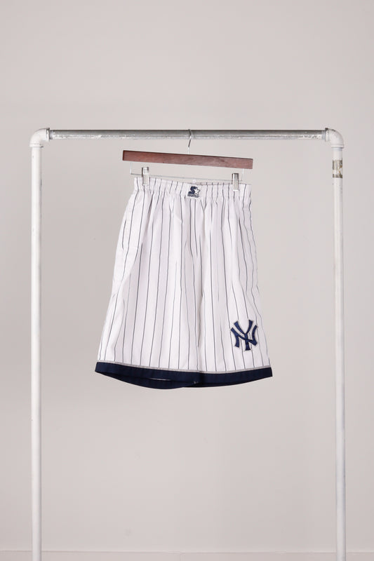 Vintage 90's Starter New York Yankees 'Team Logo' Shorts White