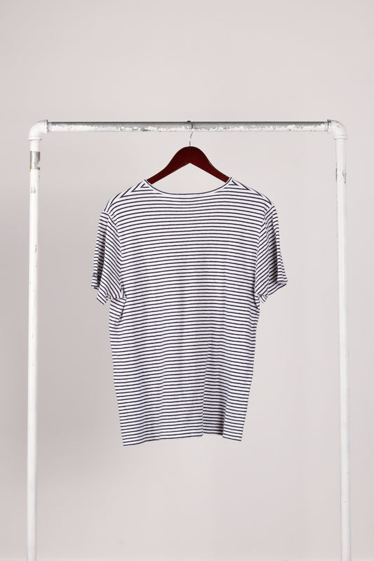 A.P.C. Women's 'Aymeric' T-Shirt White Navy