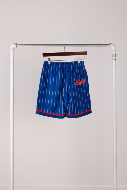 Vintage 90's Starter New York Mets 'Pinstripe' Shorts Blue