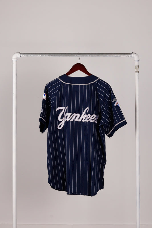 Vintage 90's Starter New York Yankees 'Back Script' Baseball Jersey Blue