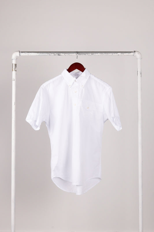 Engineered Garments SS23 'Popover' S/S Oxford Shirt White (2023)