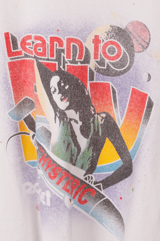 Hysteric Glamour SS22 'Learn To Fly Grand Tour' T-Shirt White (2022)