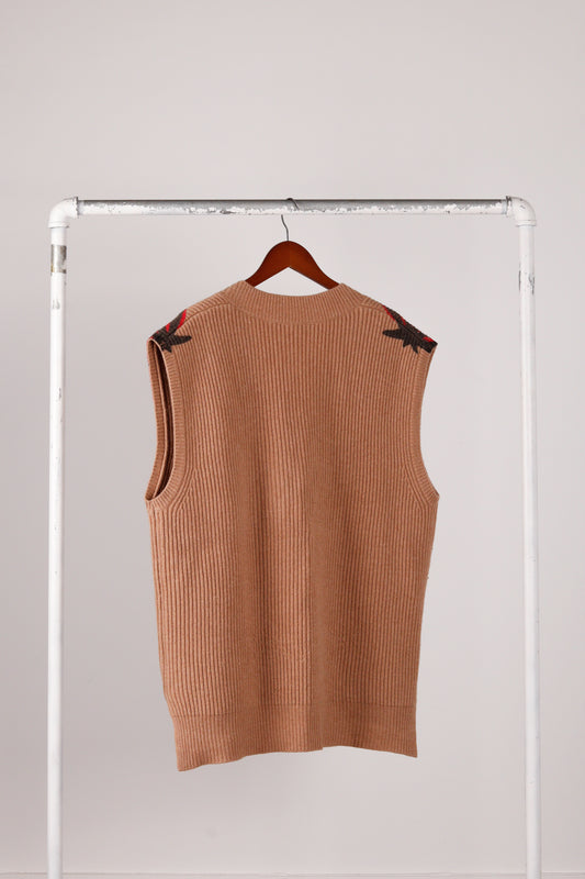 JW Anderson FW21 'Strawberry' Intarsia Knit V-Neck Vest (2021)