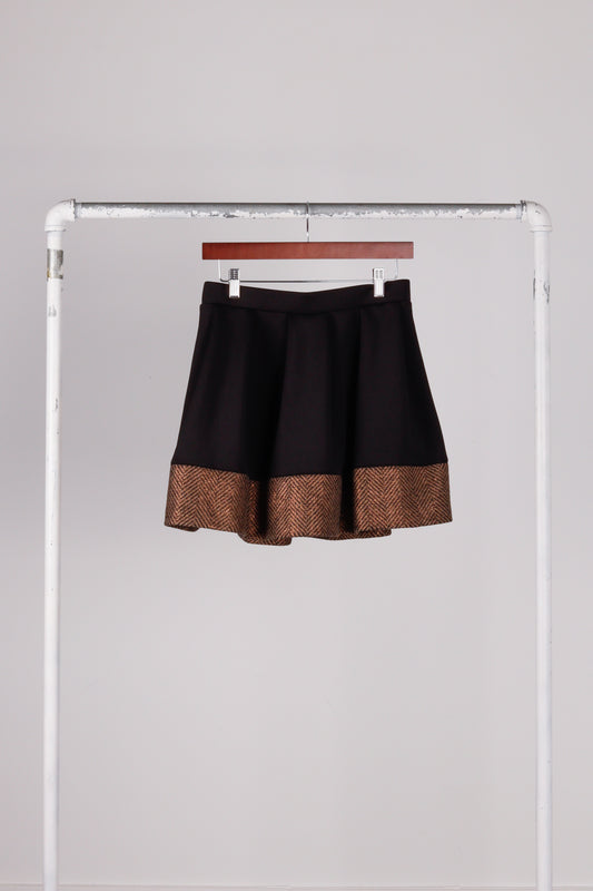 Jean Paul Gaultier Junior SS14 'Herringbone Glitter' Mini Skirt (2014)