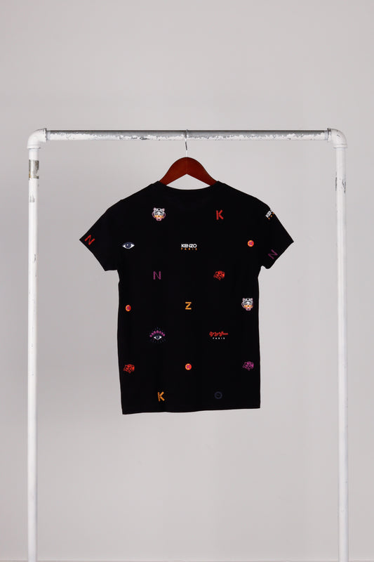 Kenzo SS17 'Multi Icons Logo' Tee Black (2017)