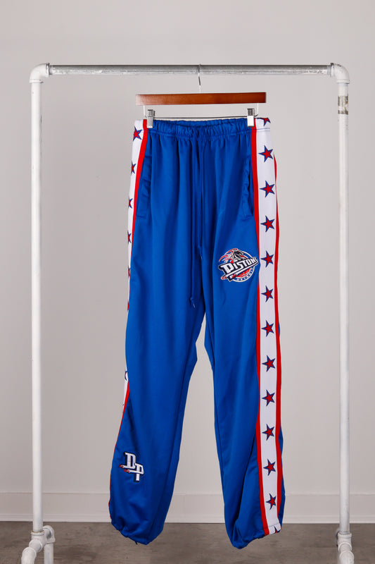 Vintage 2000's Unique 'Detroit Pistons "Warm Up" Pants Blue