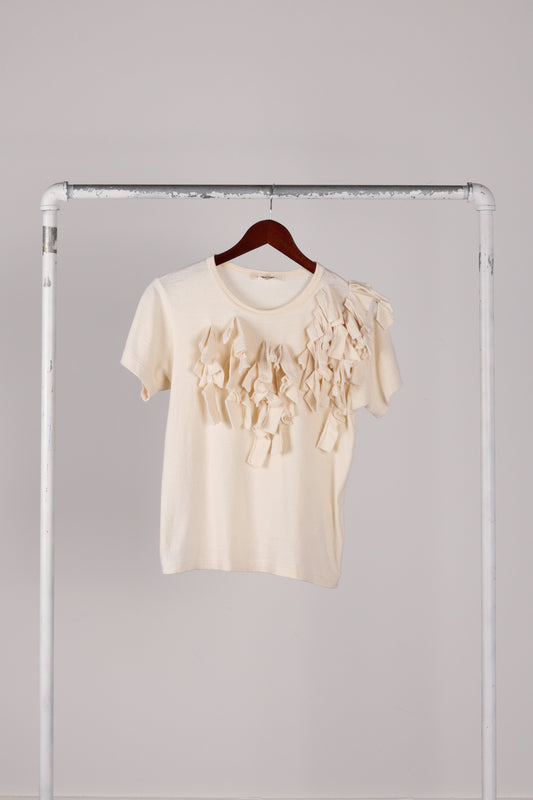 Comme des Garçons AW15 'Ribbon Embellished' Top Beige (2015)