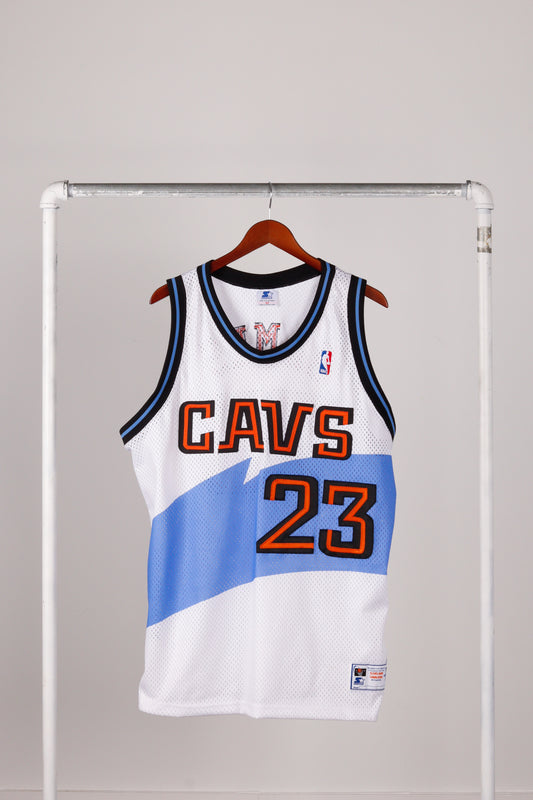 Vintage 1997-98 Starter 'Cleveland Cavaliers LeBron James Custom' Authentic Home Jersey