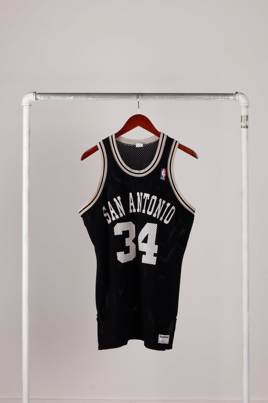 Vintage 1986-87 Sand Knit 'San Antonio Spurs Mike Mitchell' Away Jersey Black