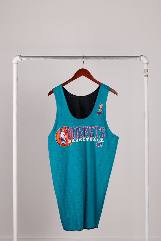 Vintage 1996-97 Champion 'James Blackwell Charlotte Hornets Practice' Reversible Jersey