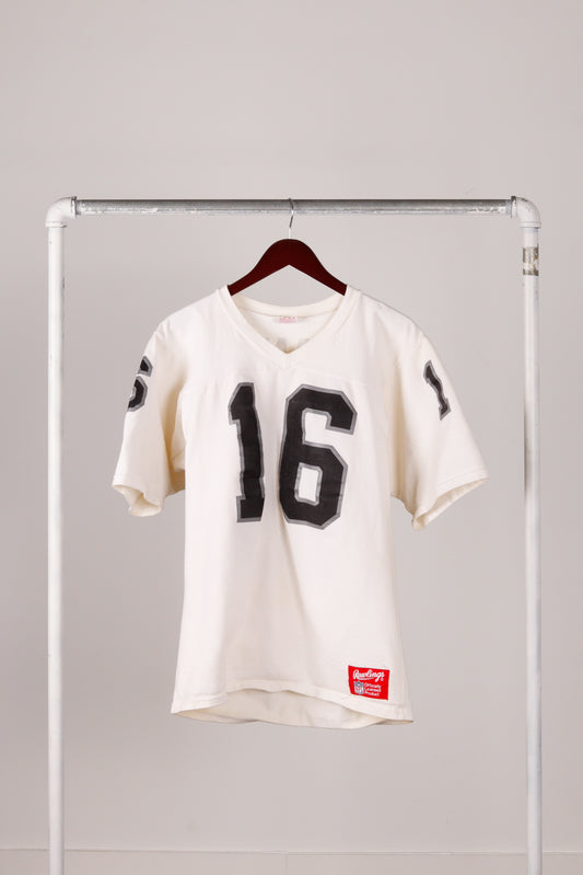 Vintage 80's Rawlings 'George Blanda Oakland Raiders Away' Replica Jersey White