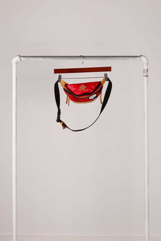 2010's Master Piece 'Nylon Leather' Waistbag Red