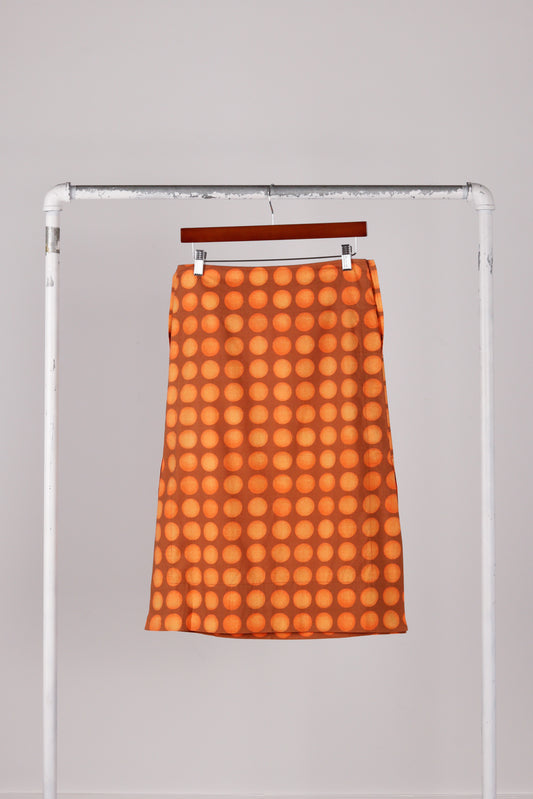 Issey Miyake SS01 'Polkadot' Pencil Skirt Orange (2001)