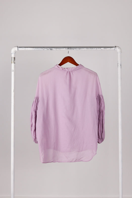 Kapital SS20 'Tenjiku Balloon Sleeve' Linen Top Lavender (2020)