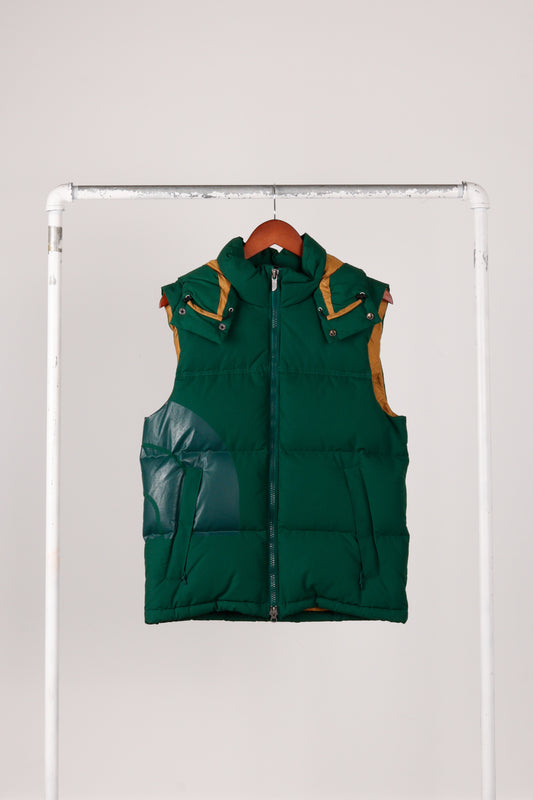 The North Face x Comme des Garçons Junya Watanabe MAN FW17 'Puffer' Down Vest Green (2017)