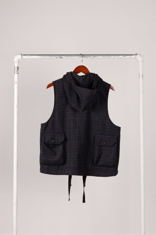 Engineered Garments FW21 'Plaid Field Cargo' Hooded Vest (2021)