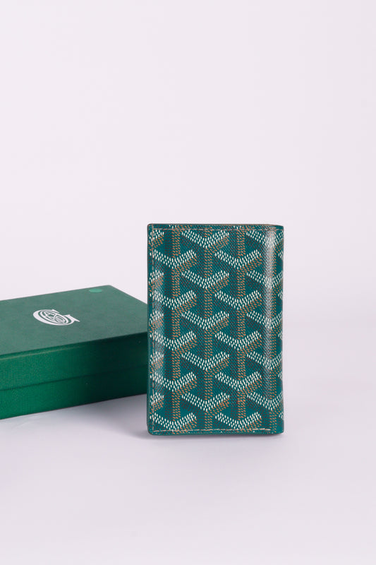 Goyard 'Saint Pierre' Card Wallet Green