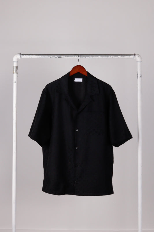 Off-White SS23 'Jacquard Off Print' S/S Shirt Black (2023)