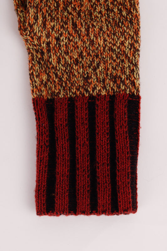 Marni x Uniqlo FW22 'Mixed Color Yarn' Mittens Brown Orange (2022)