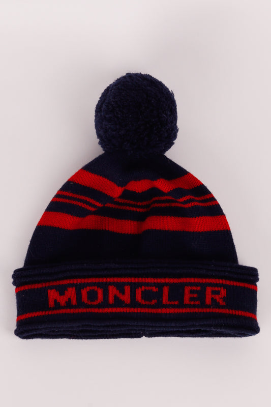 Moncler FW17 'Jumbo Pompom' Beanie Navy (2017)