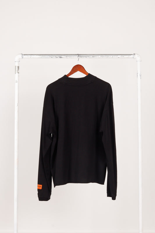 Heron Preston SS22 'CTNMB Motif' Mockneck L/S T-Shirt Black (2022)