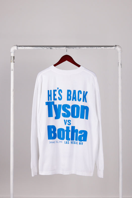 Vintage 1999 Mike Tyson 'He's Back Tyson VS Botha' L/S Tee