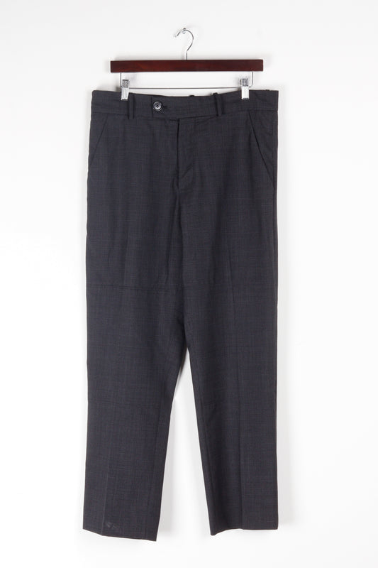 Martine Rose FW22 'Navy Check Cavalry Twill' Trousers (2022)