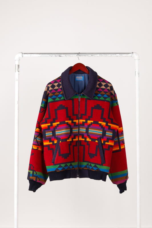 Vintage 70's Pendleton 'Aztec Pattern' Wool Jacket