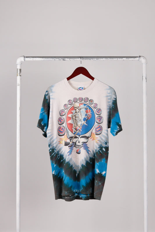 Vintage 1994 Grateful Dead 'New Minglewood Blues/Hockey' Tie Dye Tee