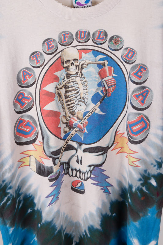 Vintage 1994 Grateful Dead 'New Minglewood Blues/Hockey' Tie Dye Tee