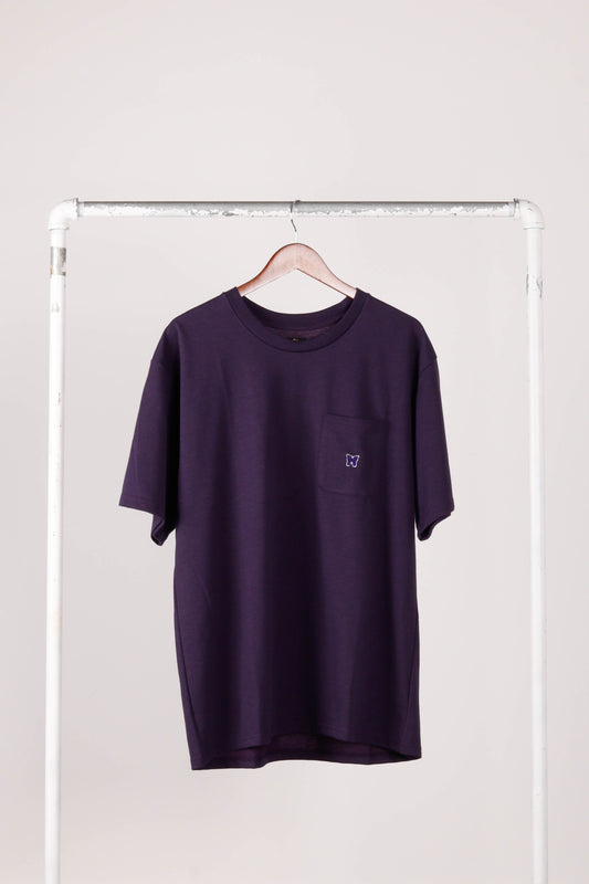 Needles SS24 'Logo Embroidered' Pocket Tee Purple (2024)