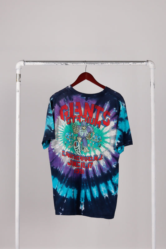 Vintage 1991 Grateful Dead 'Giant Stadium Concert/Football' Tie Dye Tee