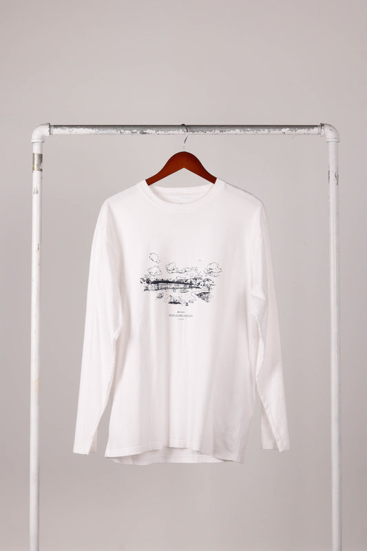 Snow Peak SS24 'Ltd Ed Shirakawa Kogen Camp' L/S Tee White (2024)