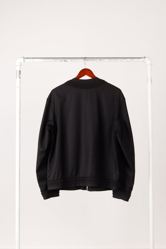 4SDesigns SS21 'Twill Cardigan' Zip-Up Jacket Black (2021)