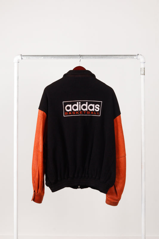 Vintage 90's adidas Basketball 'Wool/Leather' Varsity Jacket