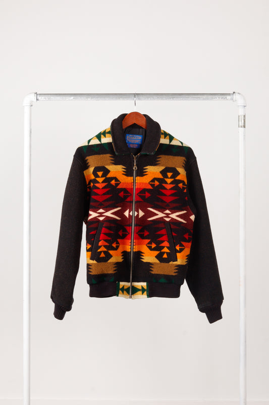 Vintage 90's Pendleton High Grade Western Wear 'Navajo Aztec' Print Wool Jacket