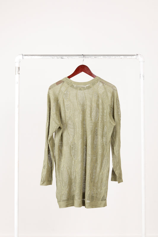 RANRA SS23 'Glofaxi Sheer' Sweater Green (2023)