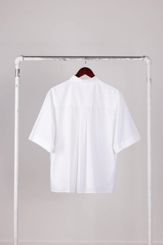 Tom Wood 'Oversized Military' S/S Shirt White