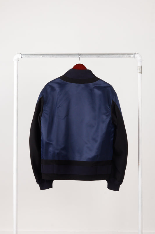 UNDERCOVER FW20 'Contrast Panel Bomber Jacket' Blue (2020)