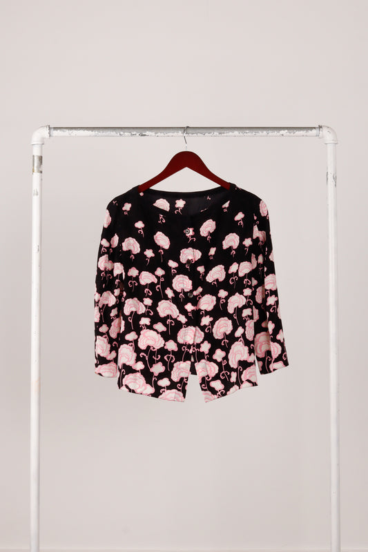 Prada SS14 'Floral Rose Print' Blouse (2014)