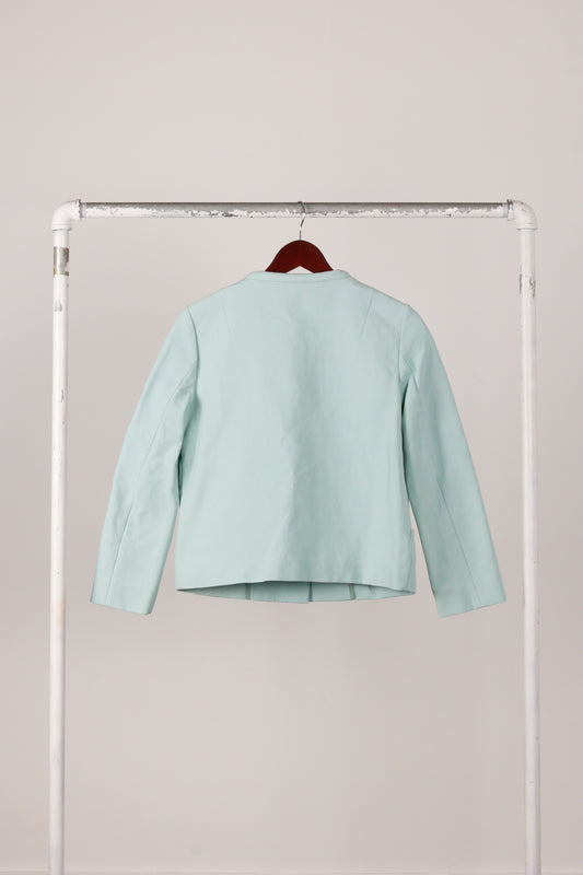 Marni AW18 'Virgin Wool Blend' Evening Jacket Pale Turquoise (2018)