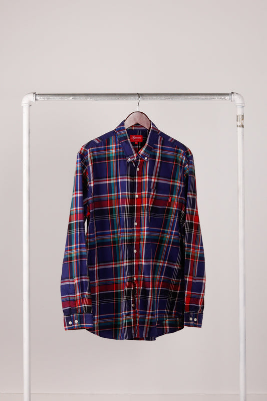 Supreme FW11 'Classic Plaid' Shirt Navy (2011)