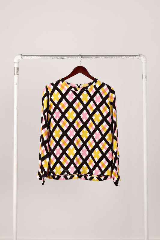 Marni AW12 'Argyle Weave Printed' Blouse (2012)