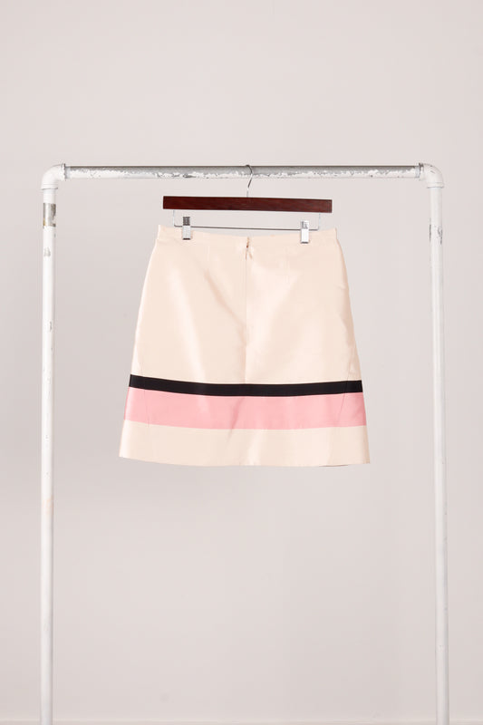 Louis Vuitton SS09 'Colorblock Striped' Silk Skirt (2009)