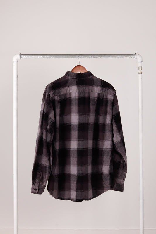 Supreme FW18 'Shadow Plaid' Flannel Shirt Black (2018)