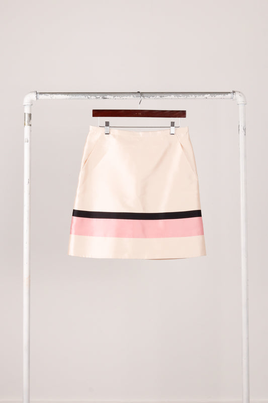 Louis Vuitton SS09 'Colorblock Striped' Silk Skirt (2009)