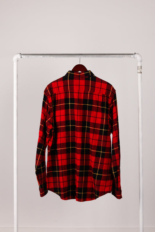 Supreme FW18 'Tartan Flannel' Shirt Red (2018)