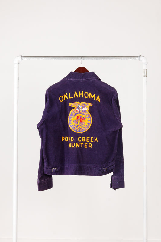 Vintage 80's FFA 'Pond Creek Hunter Oklahoma' Officer Jacket