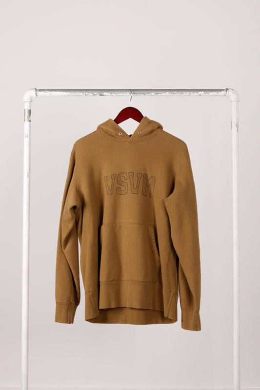 Visvim FW15 'Vintage Sketch Logo' Hooded Sweatshirt Olive (2015)