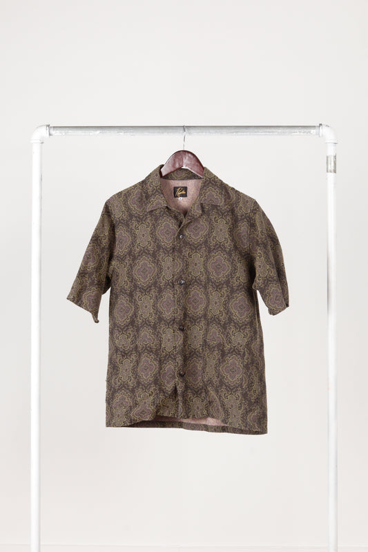 Needles SS23 'Arabesque Jacquard Cabana Vacation' Shirt Brown (2023)